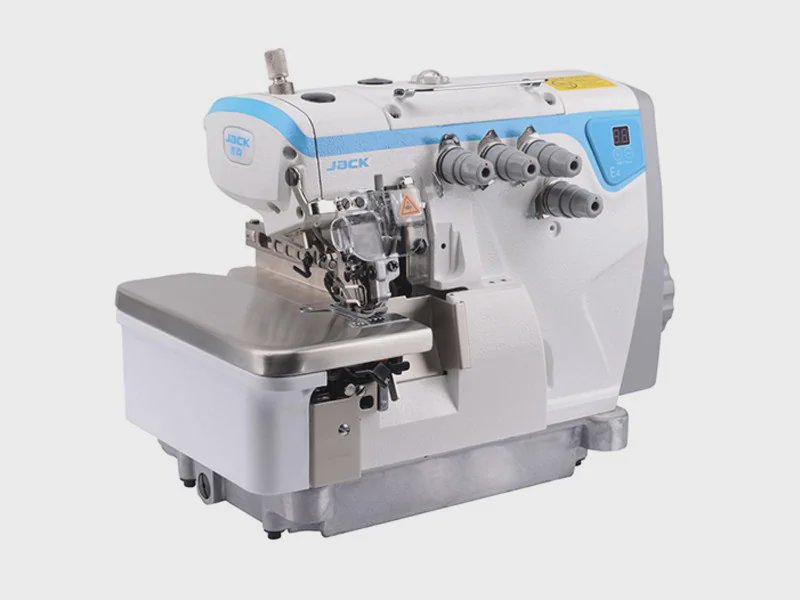 چرخ خیاطی صنعتی سردوز پنج نخ جک مدل E4S-5 به همراه میز و پایه فابریک